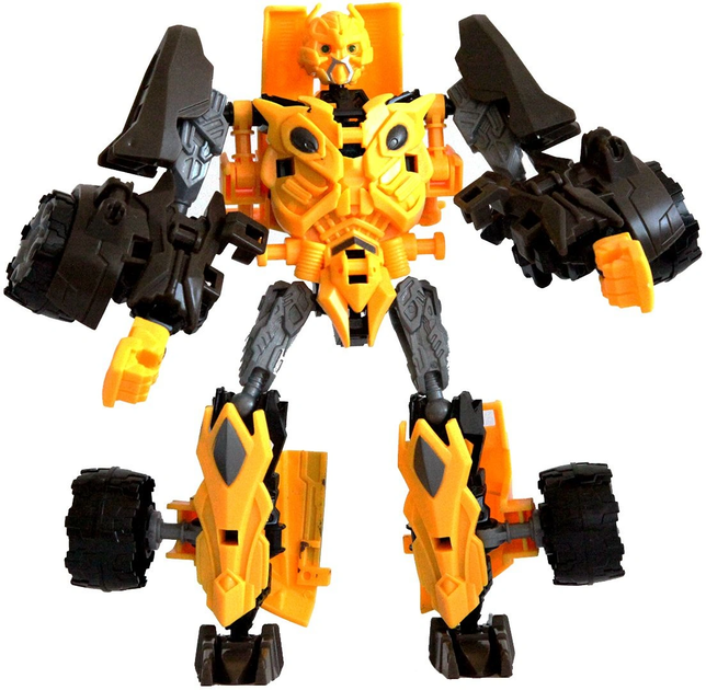Конструктор робот трансформер "Deformation Warrior: Yellow Leopard" 28 см Желтый - изображение 5