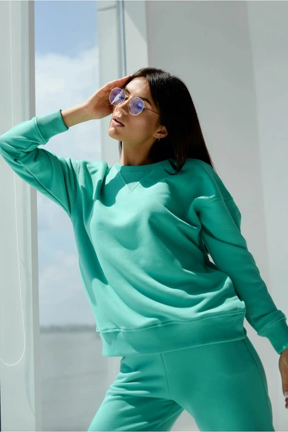 Женский спортивный костюм ONIOS Loungewear Tracksuit без капюшона Мятный L 2370 - Фото 5 Женский спортивный костюм ONIOS Loungewear Tracksuit без капюшона Мятный L 2370 - изображение 5