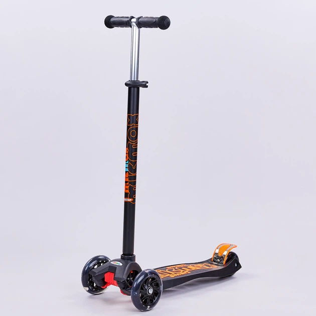 Самокат с наклоном руля planeta-sport MICMAX MG-03X Черный - Фото 1 Самокат с наклоном руля planeta-sport MICMAX MG-03X Черный - изображение 1