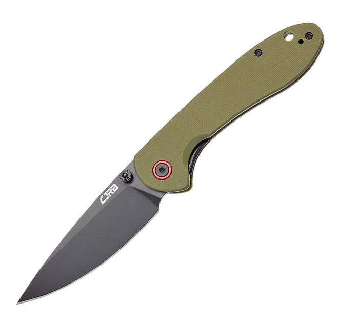 Ніж CJRB Knives Feldspar Black Blade AR-RPM9 Steel Зелений (27980304) - зображення 1