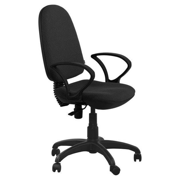 Кресло офисное без колес с высокой спинкой