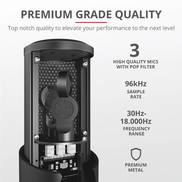 Мікрофон Trust GXT 258 Fyru USB 4-in-1 Streaming Microphone (23465) - зображення 13