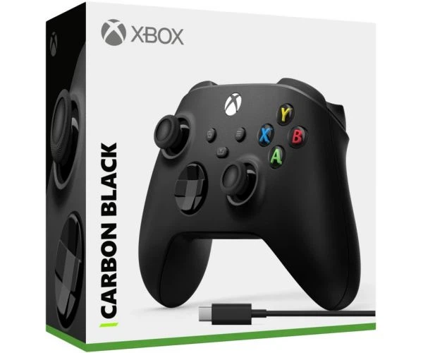 Microsoft Xbox Series X | S Wireless Controller with Bluetooth (Carbon Black) + USB Type-C кабель - Фото 1 Microsoft Xbox Series X | S Wireless Controller with Bluetooth (Carbon Black) + USB Type-C кабель - зображення 1