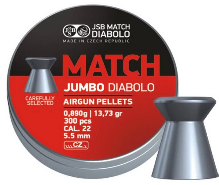 Пули пневматические (для воздушки) 5,5мм 0,89г (300шт) JSB Diabolo Jumbo Match. 14530521 - изображение 1