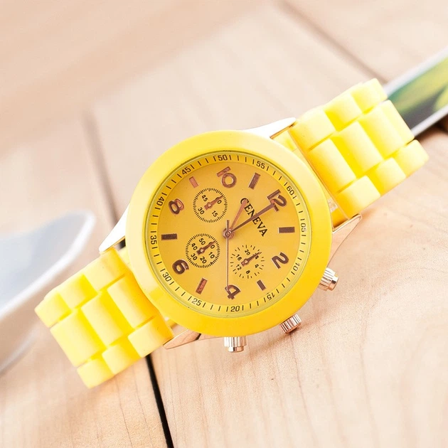 Годинники наручні жіночі GENEVA Yellow - зображення 2