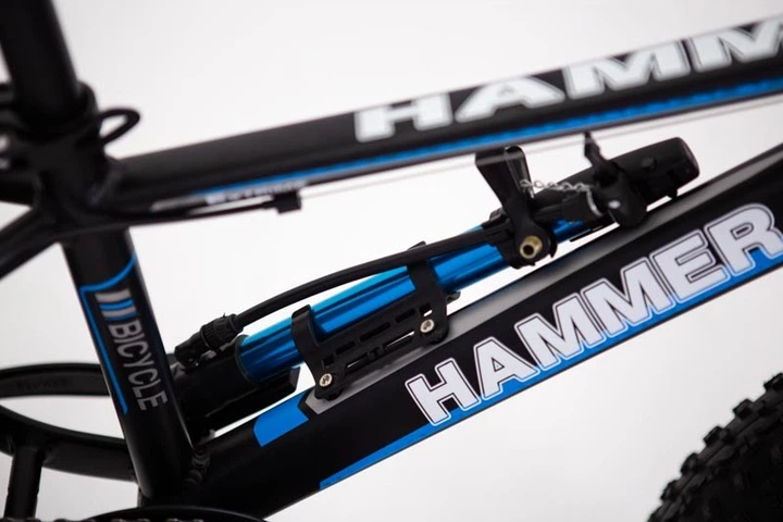 Фэтбайк-Горный велосипед "S800 HAMMER EXTRIME" Колёса 24’’х4,0. Алюминиевая рама 14’’ синий - изображение 10
