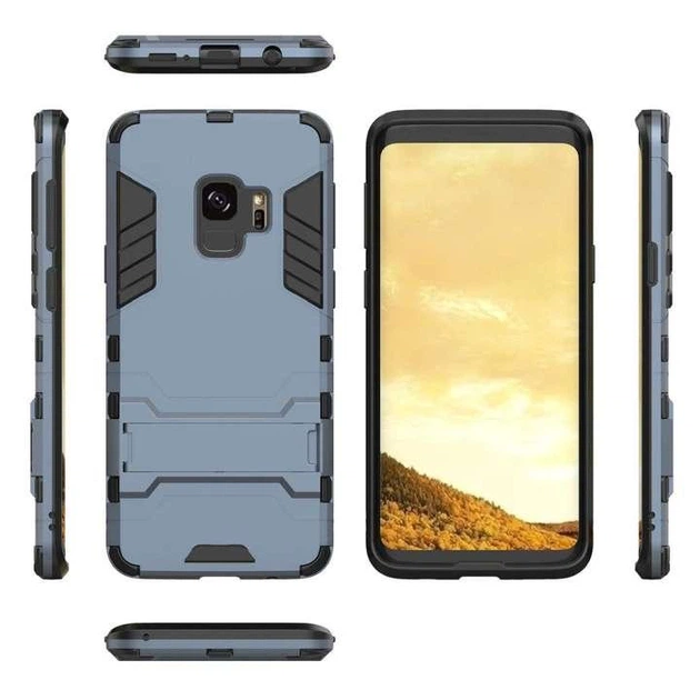 Чехол Iron для Samsung Galaxy S9 / G960 противоударный бампер Броня Dark-Blue - Фото 4 Чехол Iron для Samsung Galaxy S9 / G960 противоударный бампер Броня Dark-Blue - изображение 4