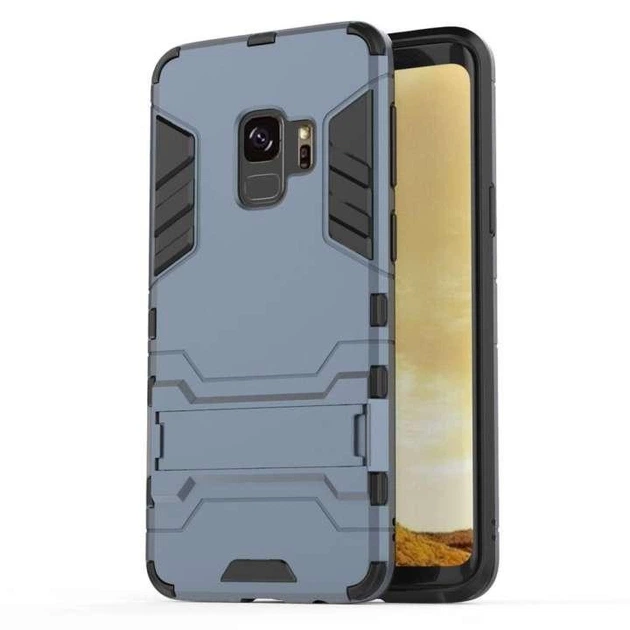 Чехол Iron для Samsung Galaxy S9 / G960 противоударный бампер Броня Dark-Blue - Фото 5 Чехол Iron для Samsung Galaxy S9 / G960 противоударный бампер Броня Dark-Blue - изображение 5