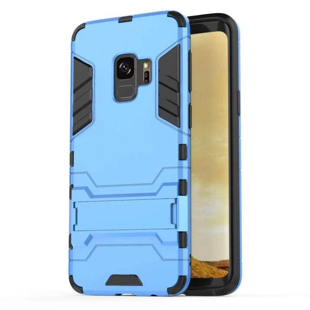 Чехол Iron для Samsung Galaxy S9 / G960 противоударный бампер Броня Blue - Фото 5 Чехол Iron для Samsung Galaxy S9 / G960 противоударный бампер Броня Blue - изображение 5