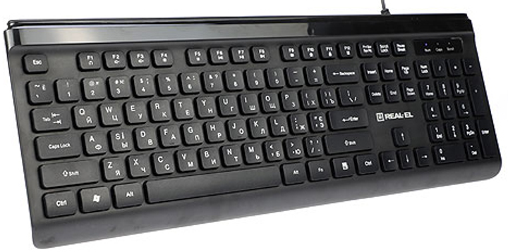 Клавиатура проводная Real-El 7085 Comfort USB (EL123100032) - изображение 1