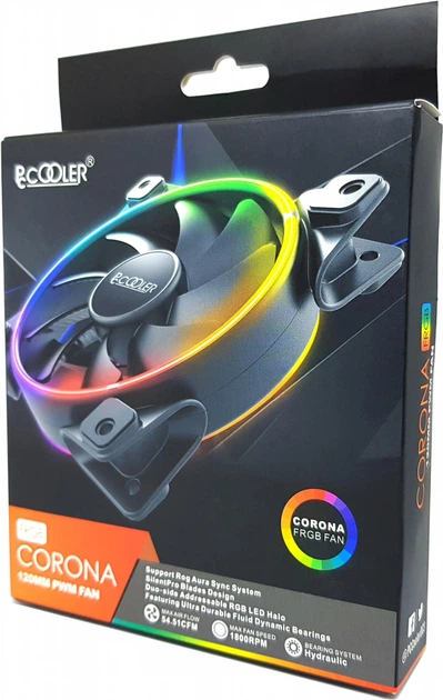 Вентилятор PcCooler Corona Dual Ring FRGB 120 мм - изображение 8
