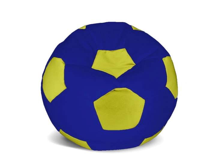 Пуф М'яч 1 метр Оксфорд Крісло-мішок Ardent Синьо-жовтий - зображення 1