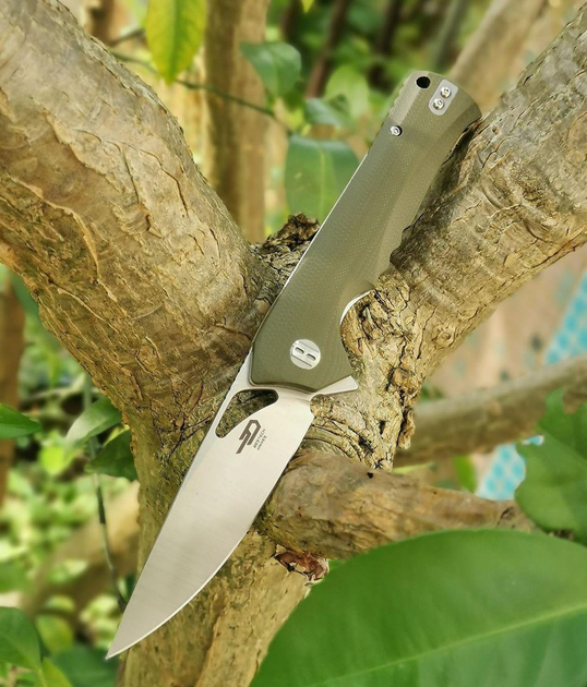 Нiж складний Bestech Knife MUSKIE Green (BG20B-1) - зображення 2