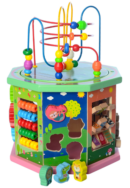 Детский развивающий куб Vi Vi Wood Toy MZY-862 10в1 - изображение 2