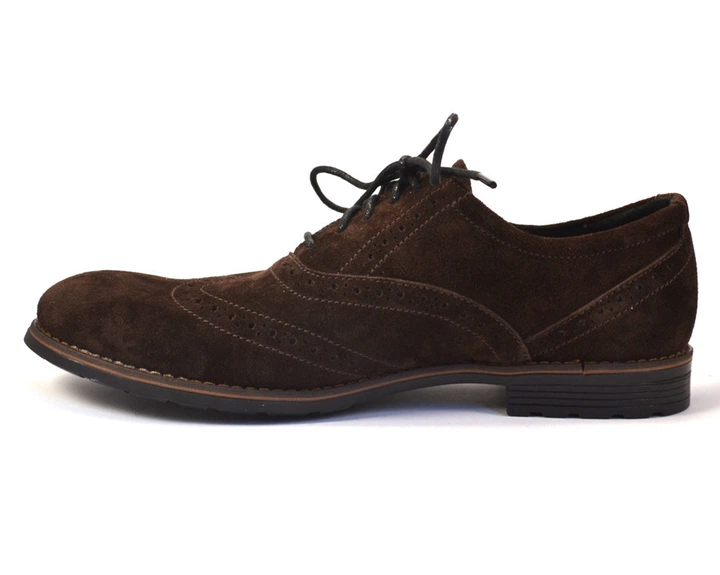 Коричневі туфлі чоловічі броги замшеві оксфорди Rosso Avangard Felicete Brown Vel 45р 30,5см (75714355145) - зображення 3