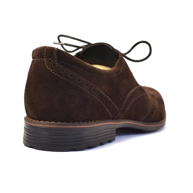 Коричневі туфлі чоловічі броги замшеві оксфорди Rosso Avangard Felicete Brown Vel 45р 30,5см (75714355145) - зображення 4