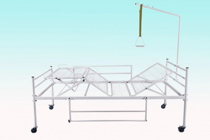 Ліжко функціональна чотирьохсекційна Profmetall на колесах в повній комплектації ширина 700 мм (АК7 015) - зображення 1