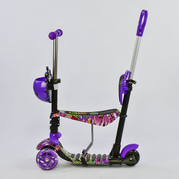 Самокат 5 в 1 Best Scooter 13400 Purple/Graffiti (13400) – фото, отзывы ...