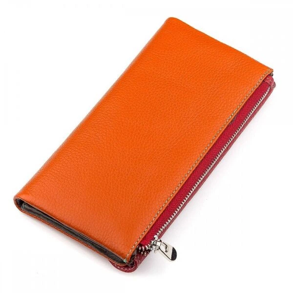 Женский кожаный кошелек ST Leather 18406 (SB42-2) Оранжевый - изображение 5