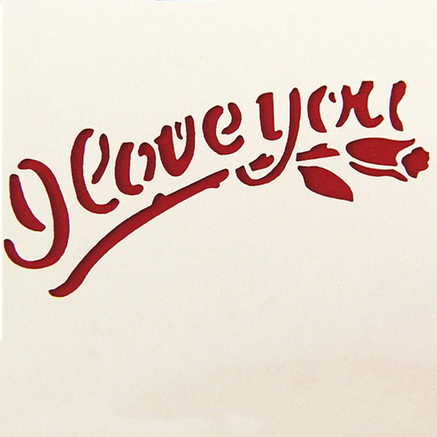 I Love You Pop-Up Card | Unique diy valentines, Valentines printables free, Pop up card templates