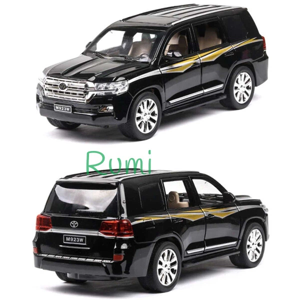 Машинка коллекционная игрушечная ТК Union Group Toyota Land Cruiser металлическая с подсветкой фар 1:24 Черный (9204895) - Фото 2 Машинка коллекционная игрушечная ТК Union Group Toyota Land Cruiser металлическая с подсветкой фар 1:24 Черный (9204895) - изображение 2