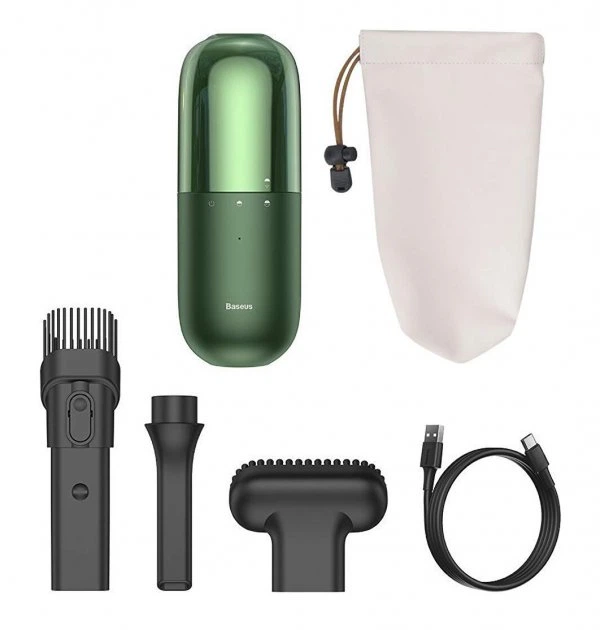 Автомобильный пылесос Baseus C1 Capsule Vacuum Cleaner Green (CRXCQC1-06) - изображение 8