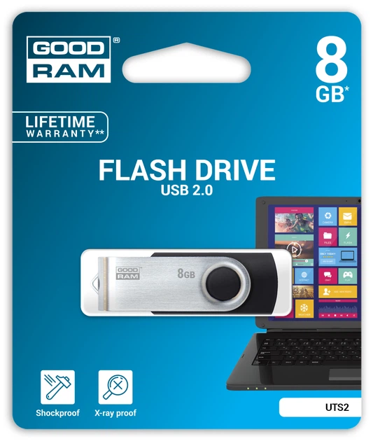 Флешка USB 8GB GoodRam UTS2 Twister Black (UTS2-0080K0R11) - изображение 2