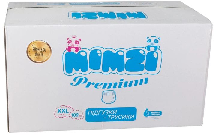 Подгузники-трусики Mimzi XXL 15+ кг 34 шт х 3 упаковки (MPXXL3) (4820209800160/4820209800258) - Фото 11 Подгузники-трусики Mimzi XXL 15+ кг 34 шт х 3 упаковки (MPXXL3) (4820209800160/4820209800258) - изображение 11
