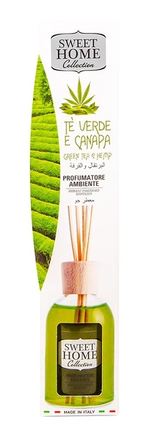 Ароматизатор для дому Sweet Home GREEN TEA & HEMP 100 мл - Фото 1 Ароматизатор для дому Sweet Home GREEN TEA & HEMP 100 мл - зображення 1