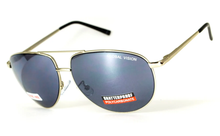 Захисні окуляри Global Vision AVIATOR-4 (mirror Silver) (1АВИА4-70) - зображення 1