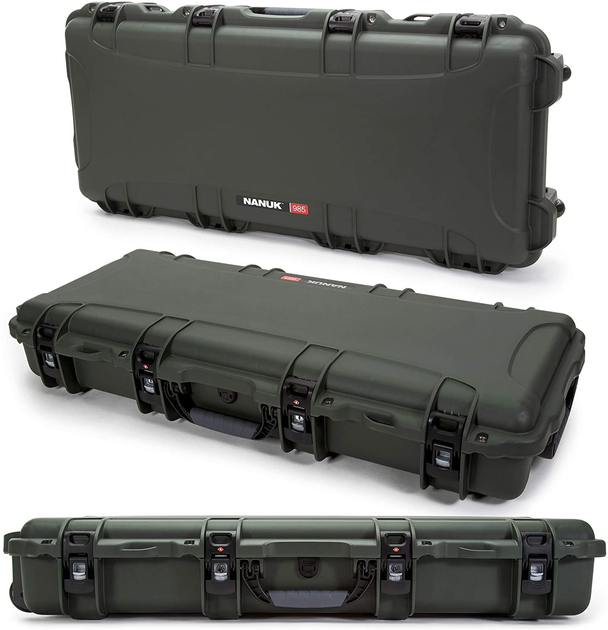 Водонепроникний пластиковий футляр з піною Nanuk Case 985 With Foam Olive (985-1006) - зображення 2