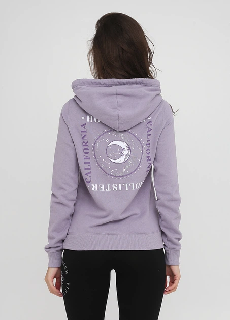 Худи женское - худи Hollister HC8710W XS Светло-фиолетовый - Фото 4 Худи женское - худи Hollister HC8710W XS Светло-фиолетовый - изображение 4
