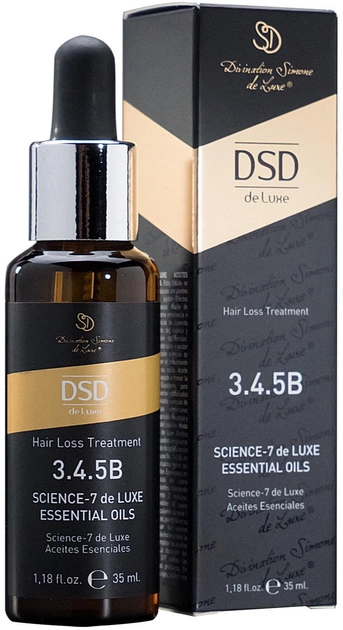 Эфирное масло DSD de Luxe 3.4.5.В Science-7 De Luxe Essential Oils способствует устранению перхоти, стимулирует рост волос и снижает перхоть 35 мл (8437011863522) 