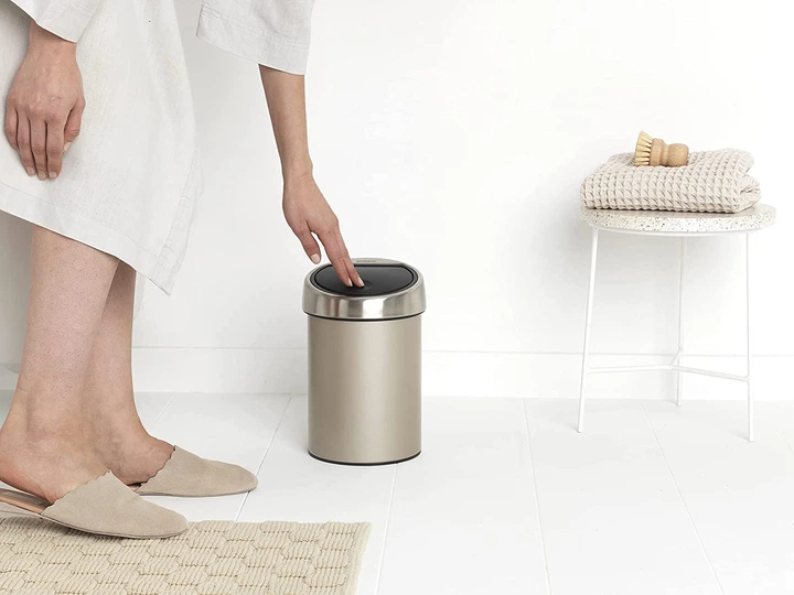Бак для сміття 3 л Brabantia 304668 Touch Bin Шампань - зображення 4