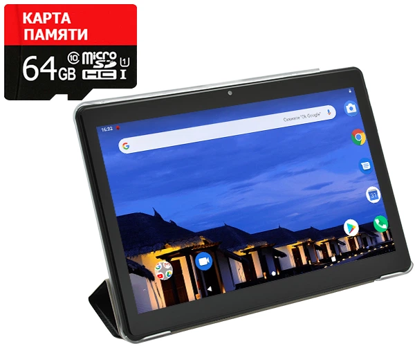 Планшет MiXzo MX1063 4G + Чехол-вкладыш + Карта памяти 64GB - Фото 1 Планшет MiXzo MX1063 4G + Чехол-вкладыш + Карта памяти 64GB - изображение 1