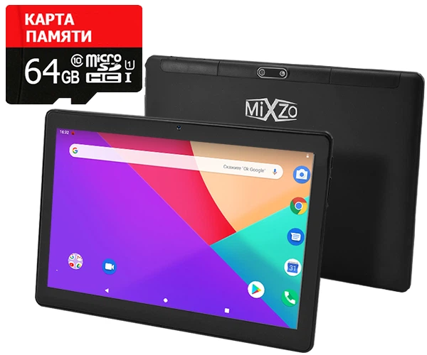 Планшет MiXzo MX1063 4G + Карта памяти 64GB - Фото 1 Планшет MiXzo MX1063 4G + Карта памяти 64GB - изображение 1
