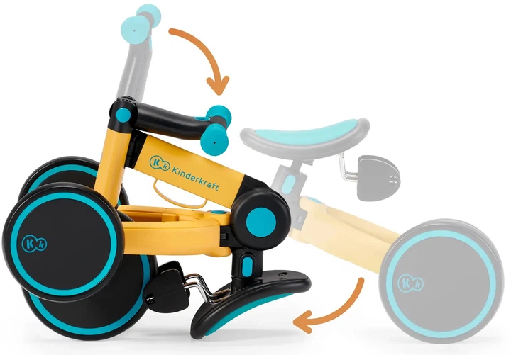 Трехколесный велосипед 3 в 1 KinderKraft 4TRIKE Primrose Yellow (KR4TRI00YEL0000) (5902533916030,0) - изображение 9