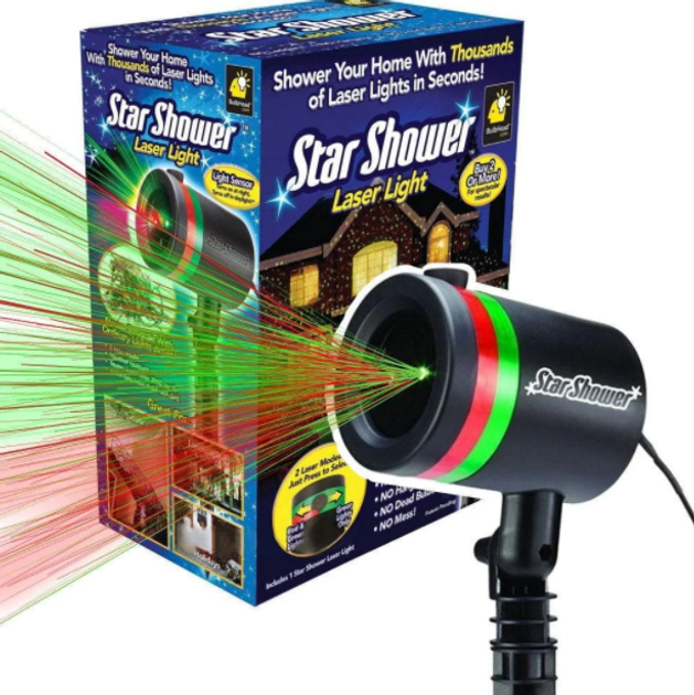 Сучасний лазерний вуличний проектор зірковий Star Shower Laser Light - зображення 1