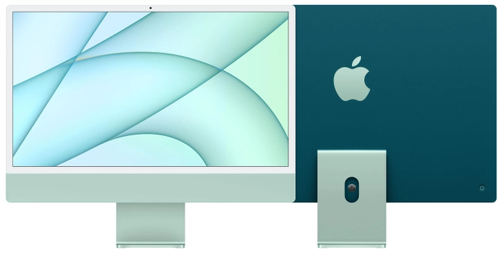 Моноблок Apple iMac 24" М1 4.5К 8‑ядер GPU 512GB Green (Z12V001PL) - изображение 1