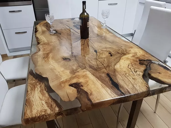 Смола епоксидна HARD EPOXY 0107 прозора для об'ємних заливок стільниць з затверджувачем (товщина шару до 7см) 10 кг - Фото 4 Смола епоксидна HARD EPOXY 0107 прозора для об'ємних заливок стільниць з затверджувачем (товщина шару до 7см) 10 кг - зображення 4
