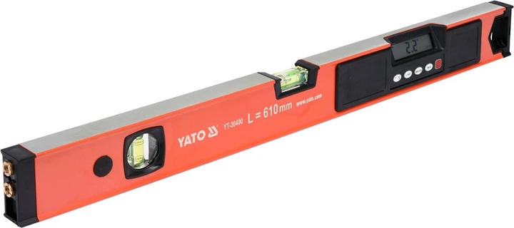 Уровень алюминиевый электронный YATO YT-30400 61 см - Фото 2 Уровень алюминиевый электронный YATO YT-30400 61 см - изображение 2