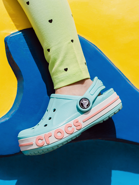 Детские кроксы-сабо для девочки Crocs Kids Jibbitz Crocband Clog K 204537-4S3 28-29 Голубые (887350984156/8873509841560) - изображение 6