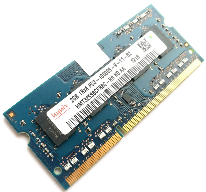 Оперативная память для ноутбука Hynix SODIMM DDR3 2Gb 1333MHz 10600s ...