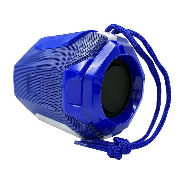 Маленькая Блютуз колонка TG-162 Pulse 5W с LED подсветкой Синяя - изображение 4