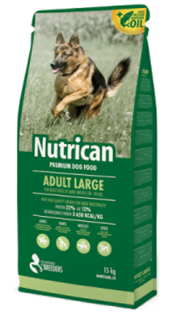 Сухой корм Nutrican Adult Large 15 кг для собак больший пород со вкусом курицы - Фото 1 Сухой корм Nutrican Adult Large 15 кг для собак больший пород со вкусом курицы - изображение 1