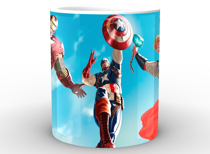 Кухоль GeekLand білий Avengers Месники фан арт AG.02.010 - Фото 2 Кухоль GeekLand білий Avengers Месники фан арт AG.02.010 - зображення 2
