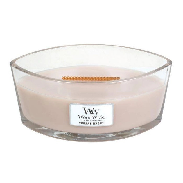 Ароматическая свеча Woodwick Ellipse Vanilla Sea Salt 453 г - изображение 1
