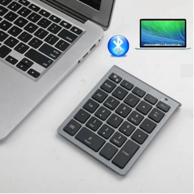 Клавиатура цифровая bluetooth беспроводная Серебро для Windows – фото ...