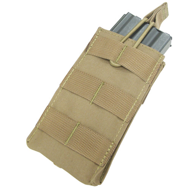 Подсумок для магазина карабина молле Condor Single M4/M16 Open Top Mag Pouch MA18 Тан (Tan) - изображение 1