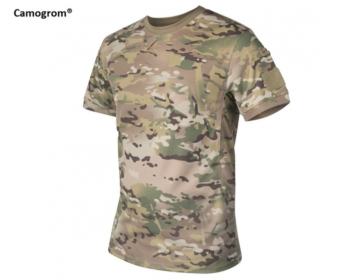 Тактическая футболка потовыводящая Helikon-Tex TACTICAL T-SHIRT TS-TTS-TC - TOPCOOL Medium, Camogrom - изображение 1